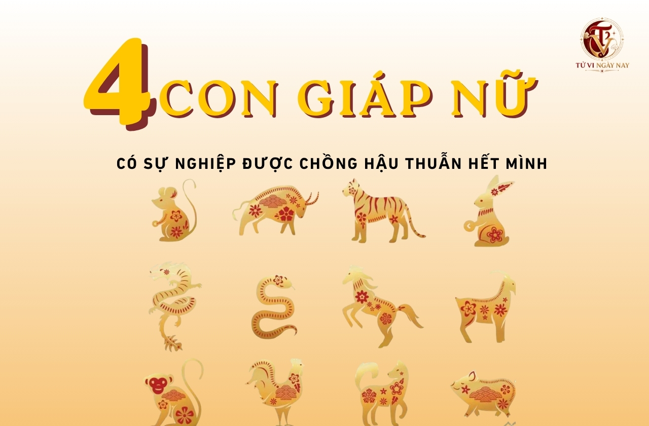 Top 4 con giáp nữ có sự nghiệp được chồng hậu thuẫn hết mình